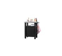 Keter Barbecue Side Table with Single Door, Graphite, 54 x 70 x 90 cm, 6130