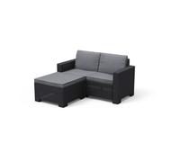 Keter California 2 Seater Balcony Chaise Loungue Graphite, Grey