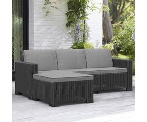 Keter California 3-Seat Mini Sofa - Graphite