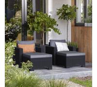 Keter 2 Seat California Balcony Deluxe Graphite, Grey