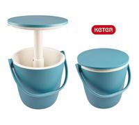 Keter Coolbar Bucket Ocean Cooler Side Table Portable Icebox Cocktail Table