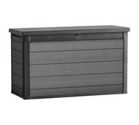 Keter Cortina 757L Cushion Box Weatherproof & UV Resistant EVOTECH™ Material, Gas Lift System, Grey, Dimensions: 147 x 83 x 86 cm