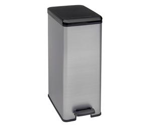 Keter Curver Deco Slim Bin Pedal 40L, Silver