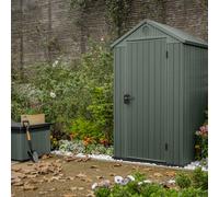 Keter Darwin 4X4 Ft Apex Green Plastic Shed With Floor (Windowless)