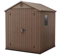 Keter Darwin Apex Garden Storage Shed 6 x 6ft - Brown