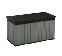 Keter Darwin Green Wood Effect Plastic 142.5X65.3Cm Garden Storage Box 570L