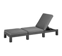 Keter Daytona Deluxe Sun Lounger - Grey