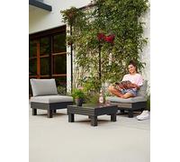 Keter Elements 2 Seater Modular Balcony Set Grey