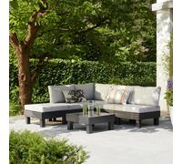 Keter Elements 5 Seater Plastic Garden Sofa Set - Grey