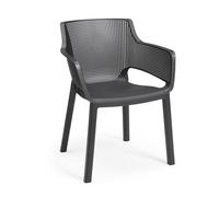 Keter Elisa Chairs - 6 Pack Graphite