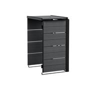 Keter Hideaway Extention Grey 240L Bin Storage (H)1212mm (W)612mm