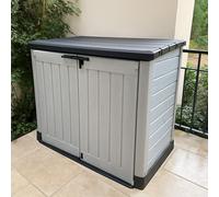 Keter Extra Large Outdoor Garden Patio Tool Storage Box Grey Cabinet Cupboard