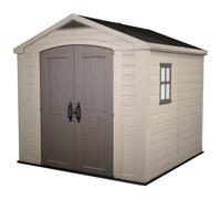 Keter Factor Apex Garden Storage Shed 8 x 8ft ? Beige/Brown