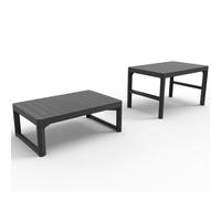 Keter Garden Table Lyon Graphite 232300 Outdoor Furniture Dinner Coffe Table