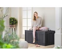 Keter Glenwood 128x65x61 cm 390L Storage Box Outdoor 2 Seats Extra