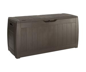 Keter Hollywood Storage Box - Brown | Plastic Storage Chest