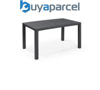 Keter Julie 6 Seater Rectangular Dining Table Indoor Outdoor Garden Graphite