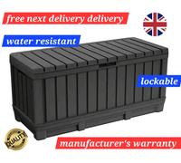 Keter - Kentwood Outdoor Garden Storage Box 350L - Graphite