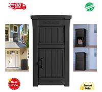 Keter Large Waterproof Parcel Drop Box Outdoor Delivery Box Lockable - Graphite