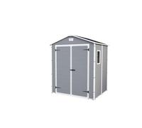 Keter Manor Double Door Plastic Shed Grey - 6 x 5 ft