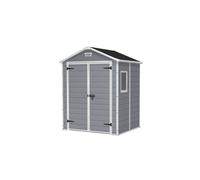 Keter Manor Double Door Plastic Shed Grey - 6 x 5 ft