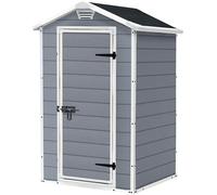 Keter Manor Outdoor Garden Storage Shed 4 x 3ft. - Grey