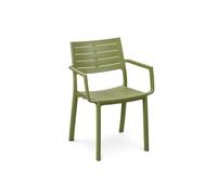 Keter Metaline Set of 6 Stacking Resin Chair - Cappuccino