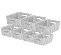 Keter My Style Bundle 1: 4 X Small 3 X Medium Gry