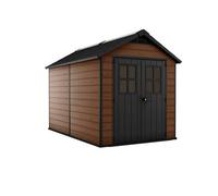Keter Newton 7X11 Ft Apex Composite 2 Door Shed With Floor & 2 Windows