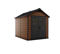 Keter Newton 9X7 Ft Apex Plastic 2 Door Shed With Floor & 2 Windows