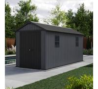 Keter Newton Plus Apex Outdoor Storage Shed Grey - 7.5 x 15ft