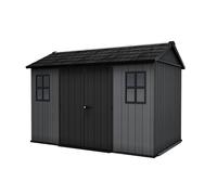 Keter Newton Plus Shed 11x7.5ft - Grey, All Weather Resistant, Easy to Clean