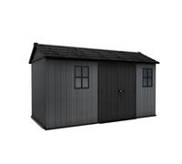 Keter Newton Plus Shed 13x7.5ft - Grey, All Weather Resistant, Easy to Clean, Fade-Free