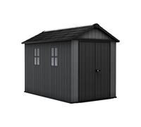Keter Newton Plus Shed 7.5x11ft - Grey, All Weather Resistant, Easy to Clean