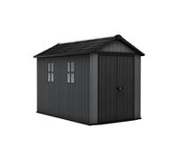 Keter Newton Plus Shed 7.5x11ft - Grey, All Weather Resistant, Easy to Clean, Fade-Free