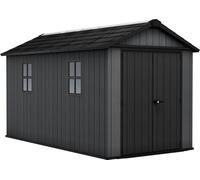 Keter Newton Plus Shed 7.5x13ft - Grey, All Weather Resistant, Easy to Clean