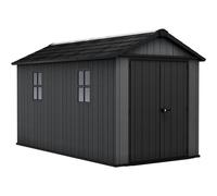 Keter Newton Plus Shed 7.5x13ft - Grey, All Weather Resistant, Easy to Clean, Fade-Free