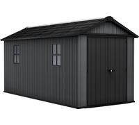 Keter Newton Plus Apex Outdoor Storage Shed Grey - 7.5 x 15ft