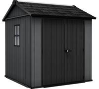 Keter Newton Plus Apex Outdoor Storage Shed Grey - 7 x 7.5ft