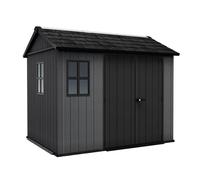 Keter Newton Plus Apex Outdoor Storage Shed Grey - 9 x 7.5ft