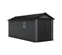 Keter Newton Plus Apex Outdoor Storage Shed Grey - 7.5 x 17ft