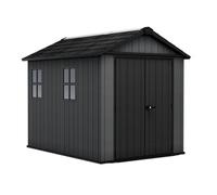 Keter Newton Plus Apex Outdoor Storage Shed Grey - 7.5 x 9ft