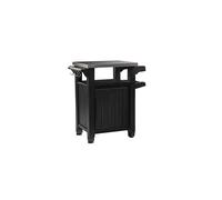 Keter Outdoor Portable Entertainment Kitchen Storage & Food Station - Graphite, 70x54x90 cm, All-in-One Outdoor Prep & Serving Cart