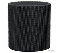 Keter Plant Pot Cylinder Anthracite/Brown Plastic Various Sizes (L)