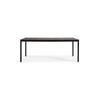 Keter Porto Signature Table, Garden Table, Wood-Like Texture, Ashwood And Black Steel Frame, 160Cm