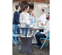 Keter Rattan Style Cooler Table - Brown