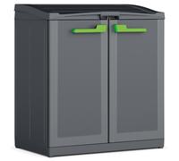 Keter Recycling Cabinet Graphite Grey 100 cm Garden Waste Split Rubbish Bin