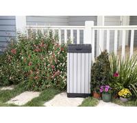 Outdoor Waste Bin 125L Gray 41 x 41 x 87.4 cm Garden Rockford Keter