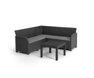 Keter Rosalie 5 Seater Corner Set - Grey