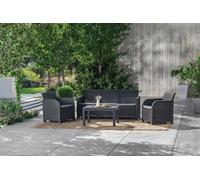 Keter Rosalie 5 Seater Sofa Set - Graphite
